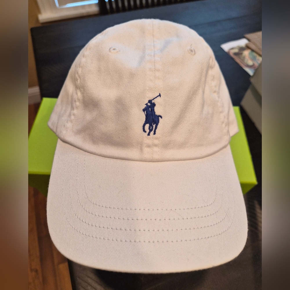 Polo White Ball Cap